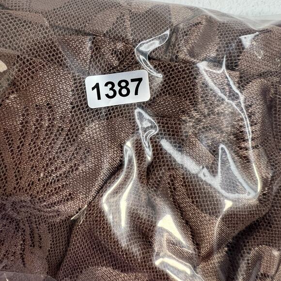 Playtex 44DD Bra Secrets Seamless Shaping Underwire Brown Floral Jacquard 4419 - Picture 13 of 13